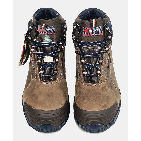 COFRA the Italian Brand Men's Size 8W Waterproof Chase Brown EH PR Work Boots - Picture 8 of 16